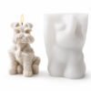 Molde De Silicona Perrito Schnauzer Para Velas Jabón Yeso Resina
