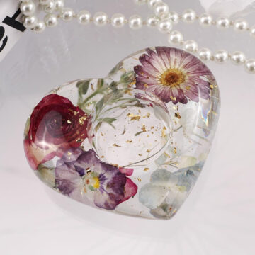 Molde De Silicona Porta Vela En Forma Corazon Resina Epoxi - Imagen 2