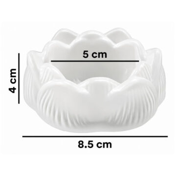 Molde De Silicona Portavela Flor De Loto Para Yeso Y Resina - Imagen 3