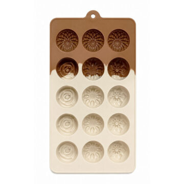 Molde De Silicona Rosas Girasoles 15 Cavidades Bombones Chocolate - Imagen 3