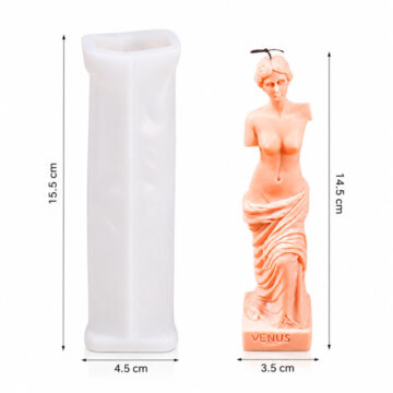 Molde De Silicona Venus Escultura Decorativa Yeso Velas Resina - Imagen 3