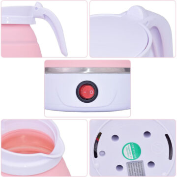 Pava Electrica Jarra De Silicona Plegable 600ml Calentador 220v 600w - Imagen 2