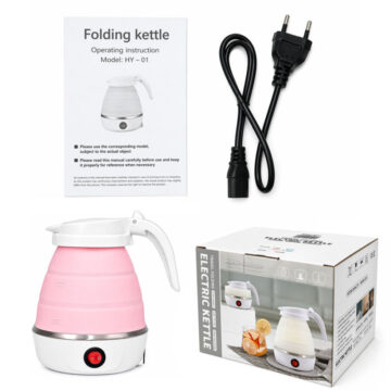 Pava Electrica Jarra De Silicona Plegable 600ml Calentador 220v 600w - Imagen 5