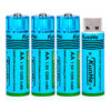 Pila AA x4 Recargable USB 1200mAh Con Tapa Magnética