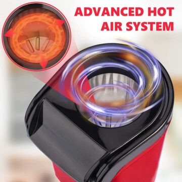 Pochoclera Maquina De Pocholos Electrica Sin Aceite Aire Caliente 1200w - Imagen 2