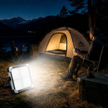 Reflector Solar LED Portátil Recargable USB 240 LEDs Camping Emergencia - Imagen 5