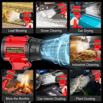 Soplador De Alta Potencia 110000 Rpm Inalambrico Bateria 18v - Imagen 6