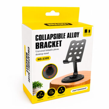 Soporte Celular Ajustable Plegable Metálico Base Antideslizante - Imagen 2