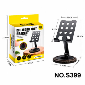 Soporte Celular Ajustable Plegable Metálico Base Antideslizante - Imagen 4