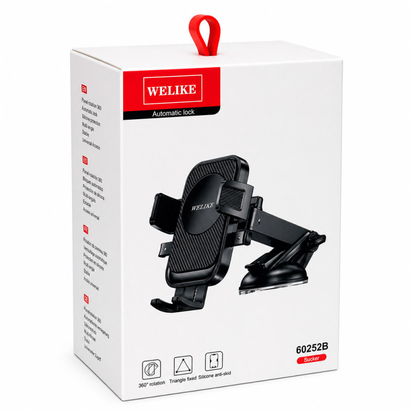 Soporte Celular Auto Parabrisas Tablero Ajustable Con Ventosa Fuerte - Imagen 2