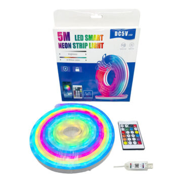 Tira LED De Neon RGB 5 Metros USB Aplicacion Y Control Remoto - Imagen 2