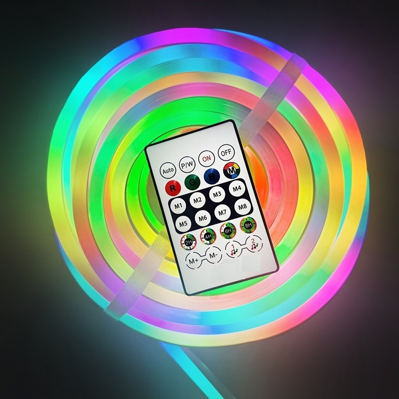 Tira LED De Neon Rgbic 5 Metros Conexión USB Y Control Remoto - Imagen 5