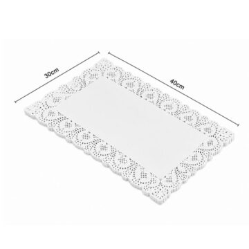 Alternative view of Blondas De Papel Rectangular 30x40cm Caladas Pack x100