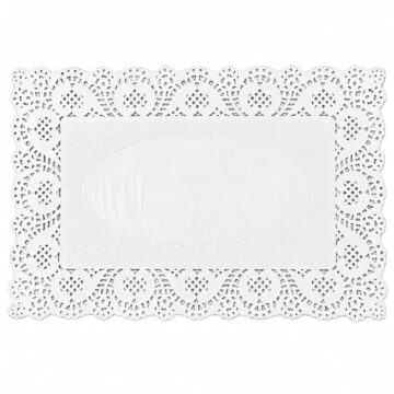 Blondas De Papel Rectangular 30x40cm Caladas Pack x100