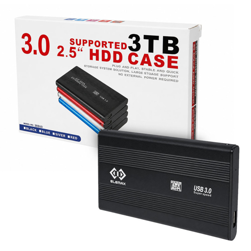 Cofre para Disco Duro 2.5 SATA HDD/SSD USB 3.0