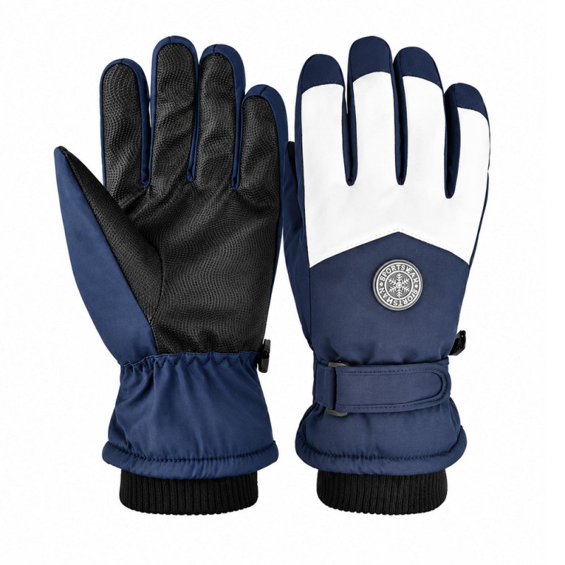 Guantes De Esquí O Nieve Termicos Velcro Ajustable Dedos Para Pantalla