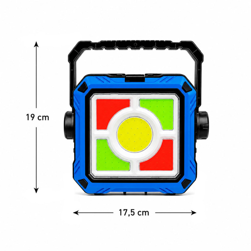 Reflector de Emergencia Recargable Solar con Linterna LED - Imagen 2
