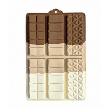 Molde De Silicona Para 6 Tabletas De Chocolate 11cm