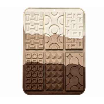 Molde De Silicona Para 6 Tabletas De Chocolate 8cm