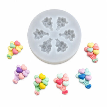Molde De Silicona Ramos De Corazones Para Resina Velas Yeso